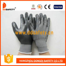 Grey Nylon with Black Nitrile Glove-Dnn468